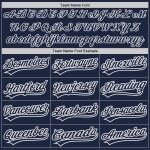 Custom Navy White-Pink Mesh Authentic Football Jersey