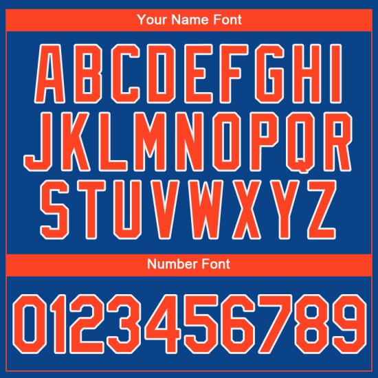 Custom Orange White-Navy Mesh Authentic Throwback Football Jersey